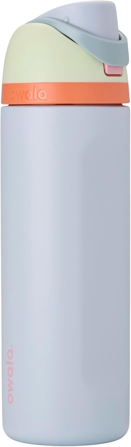 Owala FreeSip Insulated Stainless Steel Water Bottle with Straw for Sports, Travel, and School BPA-Free Sports Water Bottle, 24 oz,32 oz, Beach House